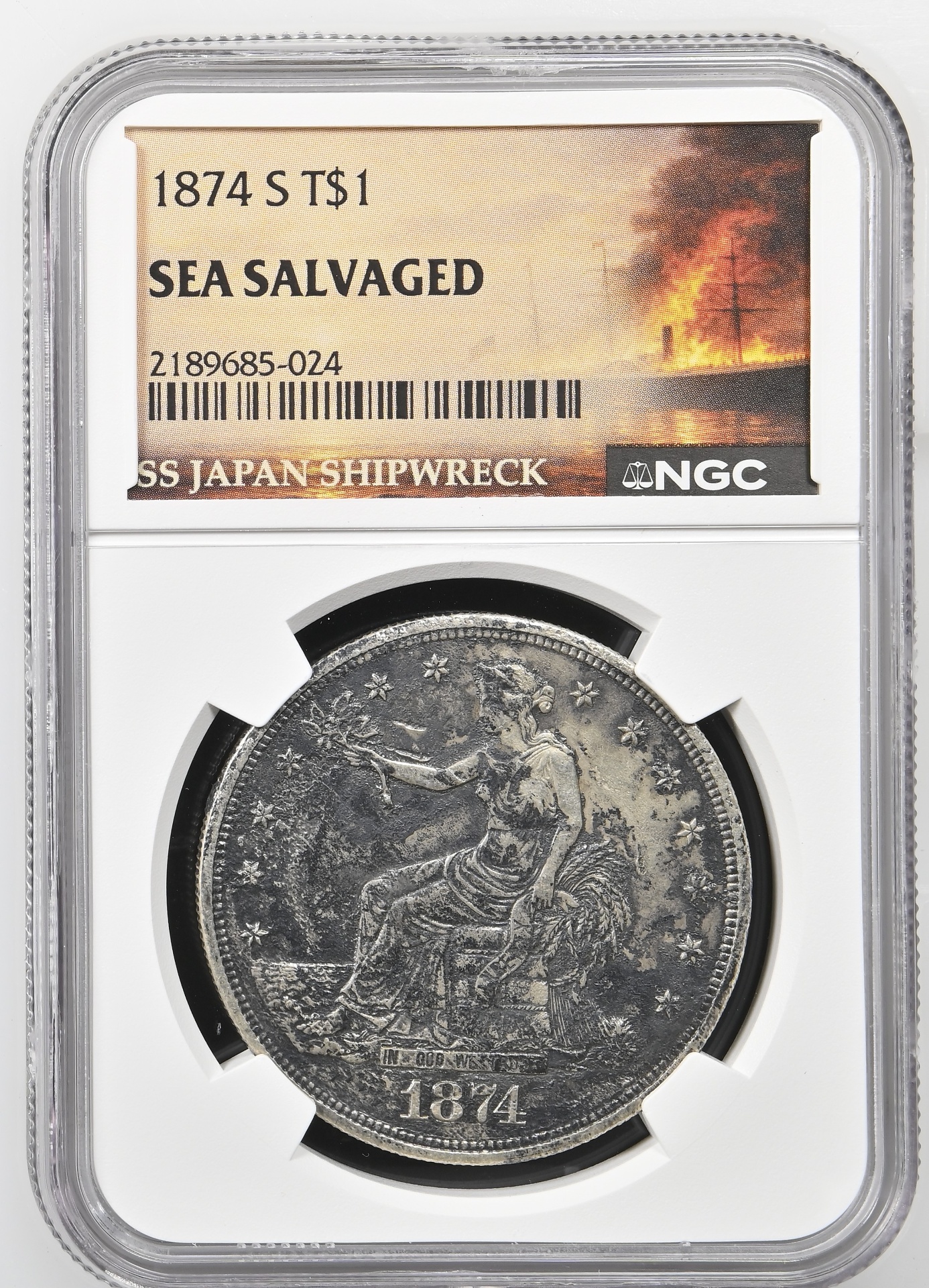 1874-S Trade Dollar