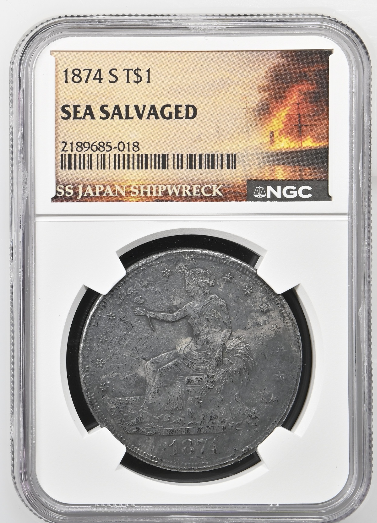 1874-S Trade Dollar