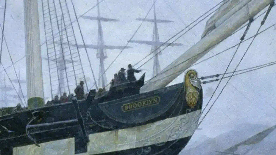 Painting of the Ship Brooklyn