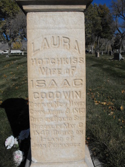 Memorial stone for Laura Hotchkiss Goodwin